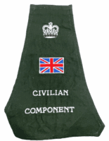 British Army Civilian Component Embroidered Arm Brassard British Army Civilian Component Embroidered Arm Brassard