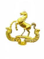 WW1 Canadian CEF 1st Hussars 1H Collar Insignia Single