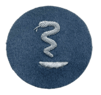 West German Bundeswehr Veterinarian Bullion Sleeve Trade Patch