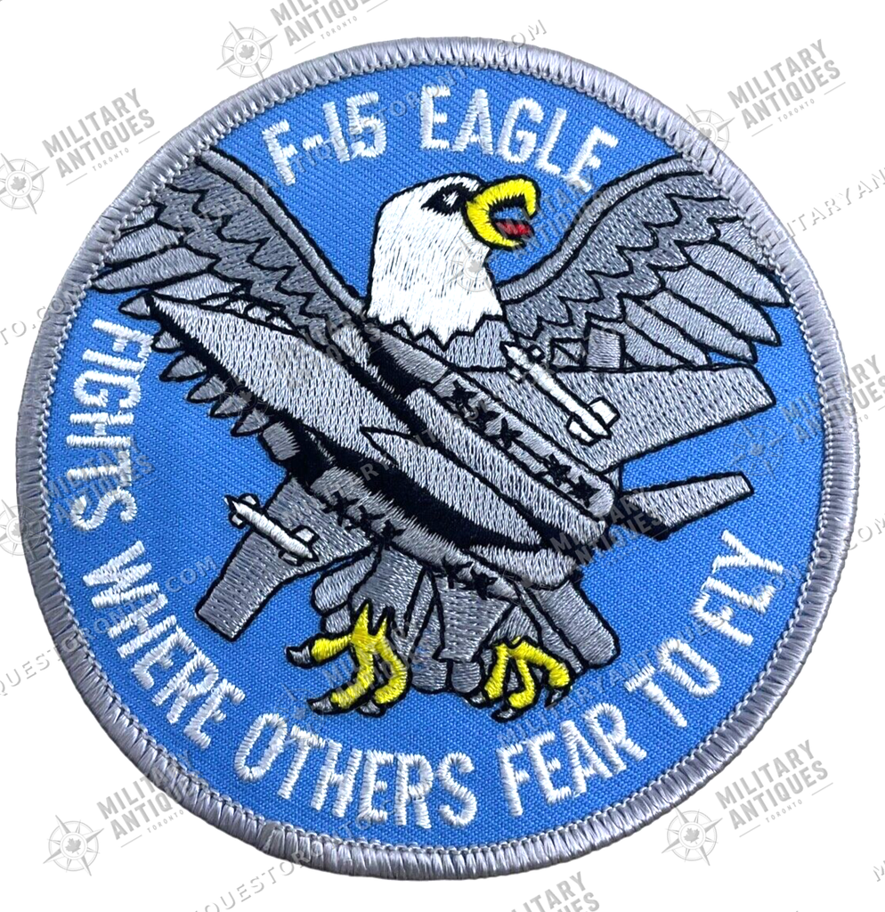 US USAF F-15 Eagle Fighter Squadron Patch - Military Antiques Toronto