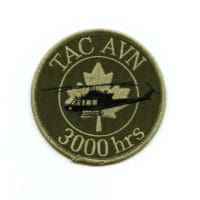 RCAF CAF Canadian 3000 Hrs Tactical Aviation English Squadron OD Crest Patch