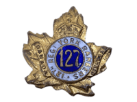 WW1 Canadian 127th Battalion Sweetheart Insignia Single