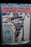 WW1 US AEF Where Do We Go From Here  Sheet Music