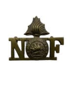 WW2 British Northumberland Fusiliers Shoulder Title Insignia Single