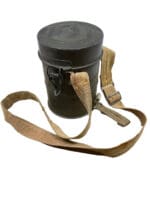 WW1 Imperial German Mask 1918 Dated With Carry Tin Straps & Spare Lens