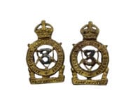 British 23rd London Armoured Car Company Sharpshooters Collar Badge Insignia