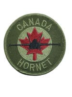 Canadian Forces RCAF CF-18 Hornet Squadron OD Green Patch Crest Canadian Forces RCAF CF-18 Hornet Squadron OD Green Patch Crest