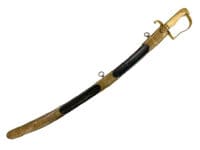 British 1803 Infantry Officers Sword Scabbard Maker S Brunn Blue and Gilt Blade