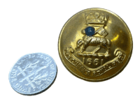 WW2 British Queens Own Regiment Officers Jacket Button Large