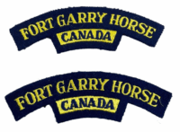 Canadian Fort Garry Horse Shoulder Title Pair