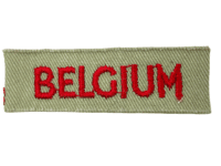 WW2 British RAF BELGIUM Tropical Shoulder Title Patch Insignia Single
