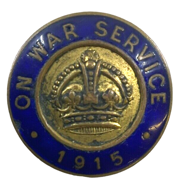 WW1 British BEF Admiralty Pattern On War Service 1915 Button Hole Badge Insignia WW1 British BEF Admiralty Pattern On War Service 1915 Button Hole Badge Insignia