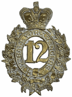 Canadian Militia 12th Battalion York Rangers Helmet Plate Canadian Militia 12th Battalion York Rangers Helmet Plate