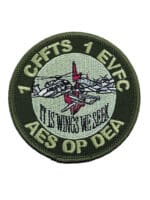 Canadian Forces RCAF 1 CFFTS 1 EVFC AES Op DEA OD Green Squadron Patch Crest Canadian Forces RCAF 1 CFFTS 1 EVFC AES Op DEA OD Green Squadron Patch Crest