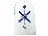 British RN Navy Radio Underwater Weapon Rating Sleeve Patch Insignia British RN Navy Radio Underwater Weapon Rating Sleeve Patch Insignia