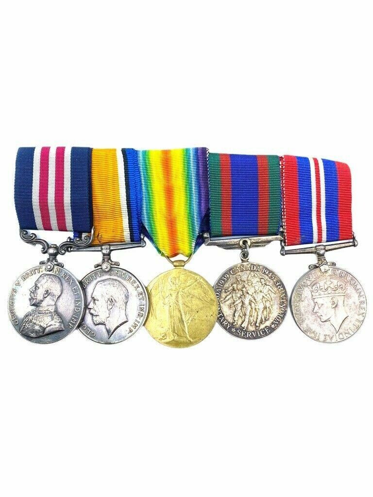 WW1 Canadian CEF Medal Group Military Medal MM 475205 Cpl FA Skidmore CMGC WW1 Canadian CEF Medal Group Military Medal MM 475205 Cpl FA Skidmore CMGC