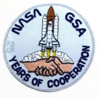 US NASA GSA 25 Years of Cooperation Patch