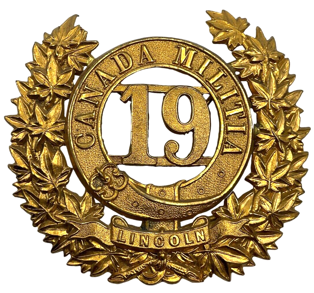 Victorian Canadian Militia 19th Lincoln Officers Helmet Plate Victorian Canadian Militia 19th Lincoln Officers Helmet Plate
