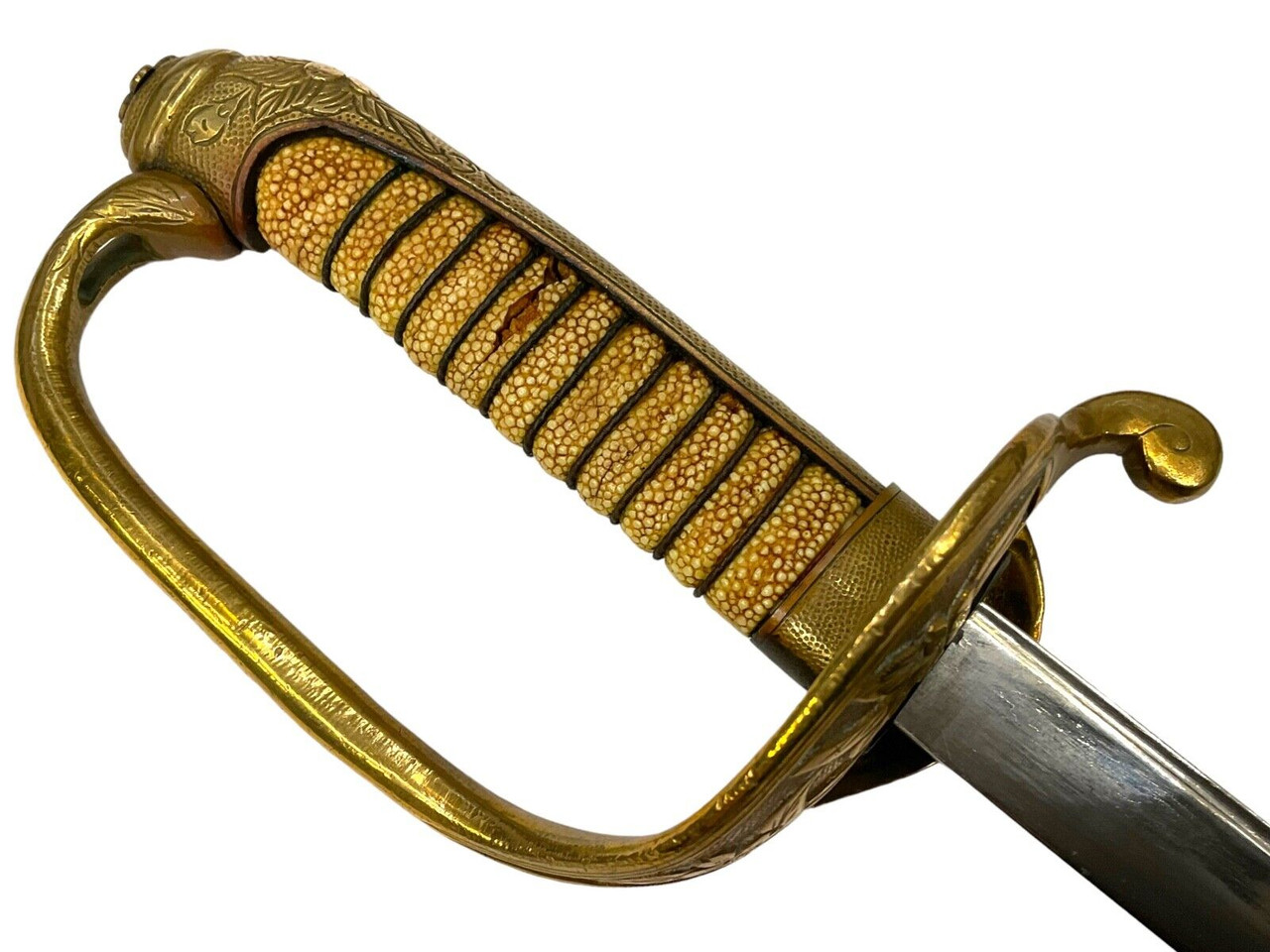 WW2 Imperial Japanese Police Parade Sword With Leather Scabbard 26 Inch WW2 Imperial Japanese Police Parade Sword With Leather Scabbard 26 Inch