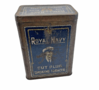 WW2 British Royal Navy RN Tobacco Tin EMPTY