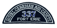 Canadian RCAC Air Cadets 337 Fort Erie Shoulder Title Insignia Patch