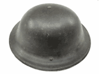 WW2 British Mk2 Combat Helmet 1943 Dated Liner WAR AID Stamped Brim