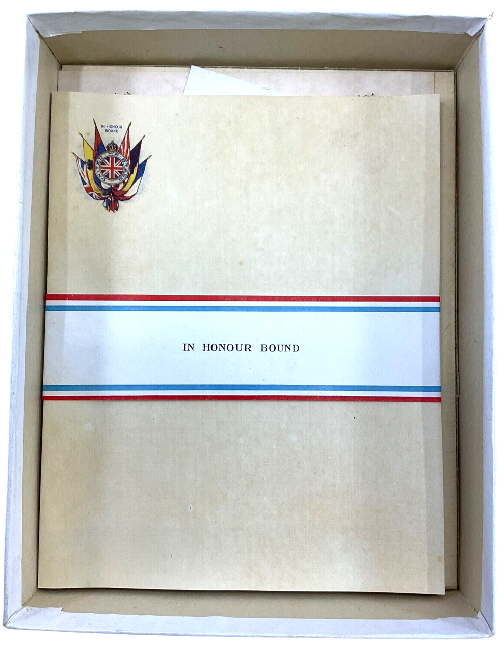 WW1 Canadian CEF In Honour Bound Writing & Envelope Set In Box WW1 Canadian CEF In Honour Bound Writing & Envelope Set In Box