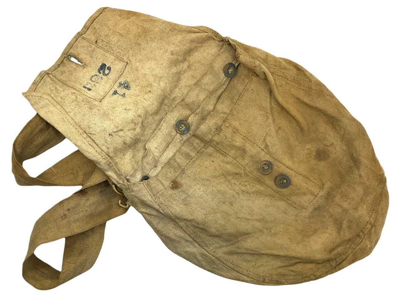 Victorian Canadian 41st Brockville Rifles Militia Cotton Haversack Side Pack Victorian Canadian 41st Brockville Rifles Militia Cotton Haversack Side Pack