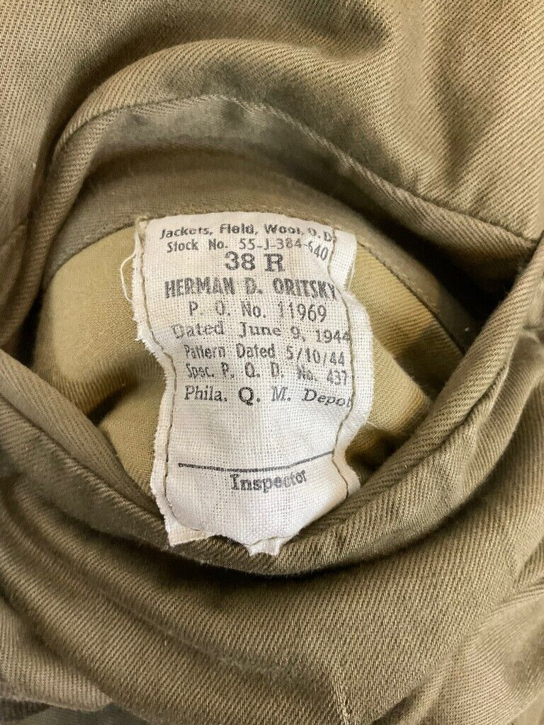 WW2 US Army Sgt Airborne Glider Troop Carrier Ike Jacket Uniform Tunic Size 38 WW2 US Army Sgt Airborne Glider Troop Carrier Ike Jacket Uniform Tunic Size 38
