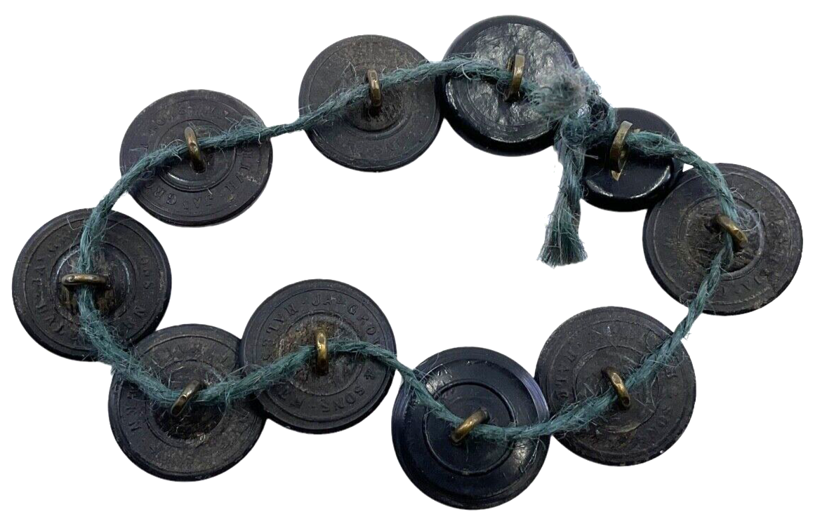 WW2 British RAF Yacht Club Black Plastic Button Group WW2 British RAF Yacht Club Black Plastic Button Group