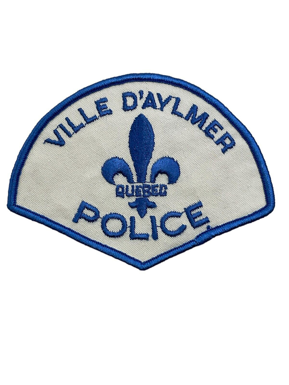Canadian Ville D'Aylmer Quebec Police Department Blue Border Patch Canadian Ville D'Aylmer Quebec Police Department Blue Border Patch