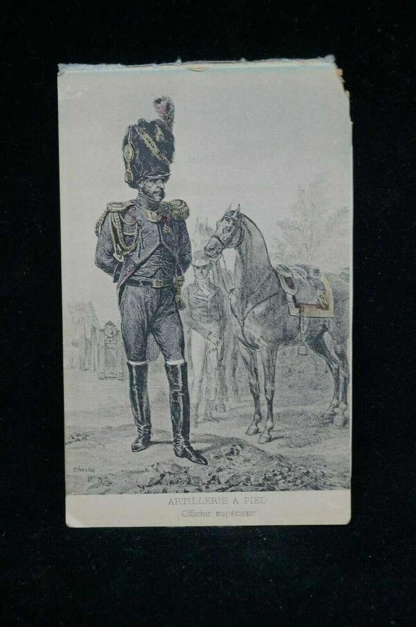 Napoleonic Era French Artillery Officer Postcard Napoleonic Era French Artillery Officer Postcard
