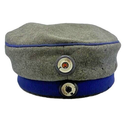 WW1 Imperial German Train Battalion Feldgrau Field Grey Mutze Hat WW1 Imperial German Train Battalion Feldgrau Field Grey Mutze Hat