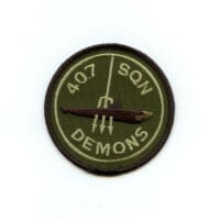 RCAF CAF Canadian 407 Demons Squadron OD Crest Patch