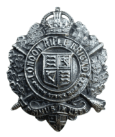 WW1 British London Rifle Brigade Collar Badge Insignia Single WW1 British London Rifle Brigade Collar Badge Insignia Single