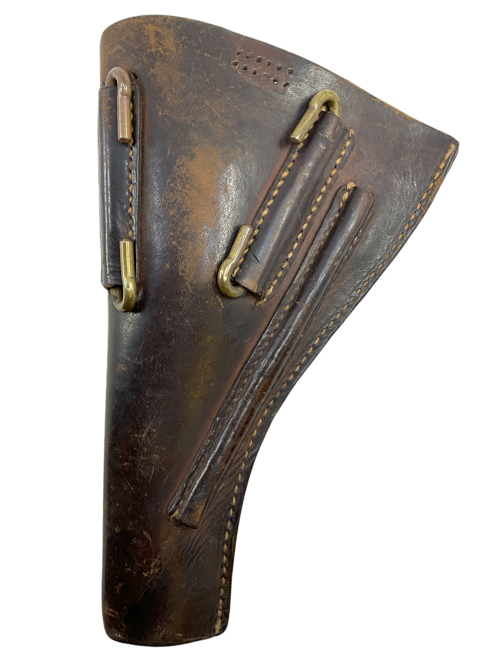 WW1 Canadian British CEF BEF Leather Open Top Holster WD Stamped WW1 Canadian British CEF BEF Leather Open Top Holster WD Stamped