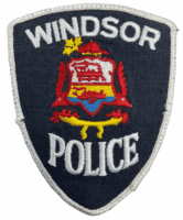 Canadian Windsor Ontario White Edge Police Patch