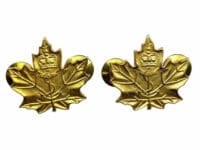 Canadian Forces RCN Navy CIC Collars Insignia Pair
