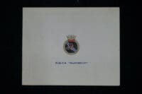 Post WW2 Canadian Navy RCN HMCS Saguenay Christmas New Years Greeting Card