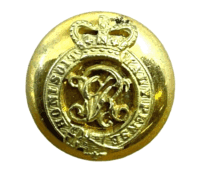 Victorian British General List Officers Small Hat Button Victorian British General List Officers Small Hat Button