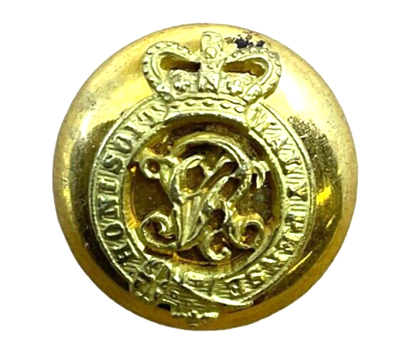 Victorian British General List Officers Small Hat Button Victorian British General List Officers Small Hat Button