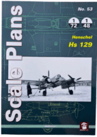 WW2 German Luftwaffe Henschel Hs 129 Scale Plans No 53 Softcover Reference Book