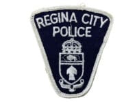 Canadian Regina City Saskatchewan White Edge Police Patch Canadian Regina City Saskatchewan White Edge Police Patch