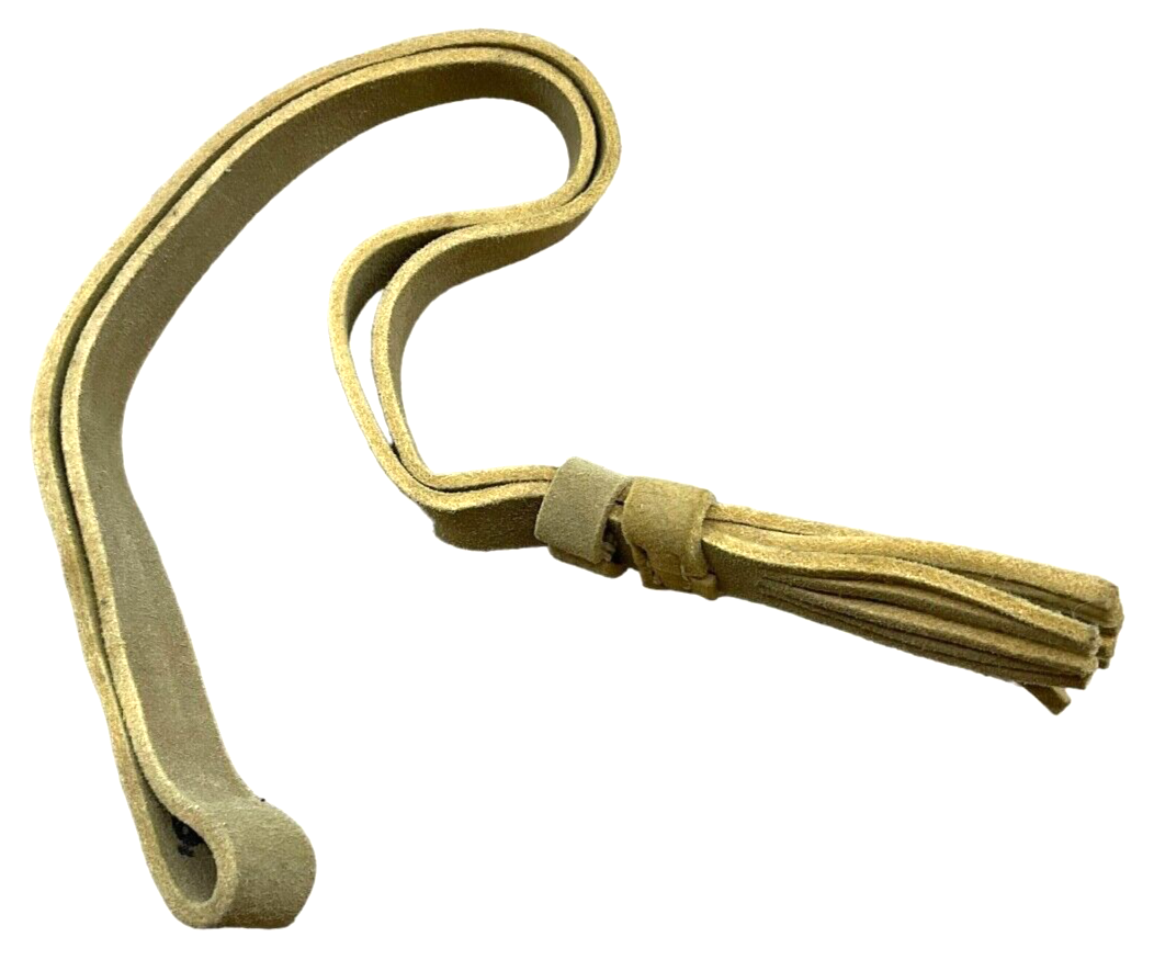 WW1 British BEF 1918 Dated Slade Wallace Buff White Leather Sword Knot WW1 British BEF 1918 Dated Slade Wallace Buff White Leather Sword Knot