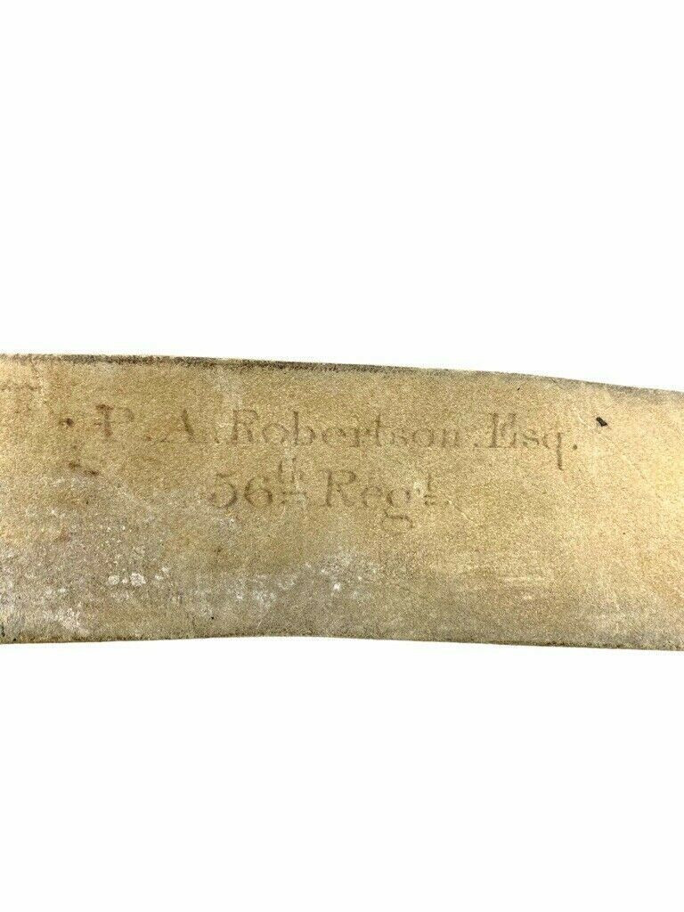 British Crimean War 56th West Essex Officers Named Cross Belt Pouch British Crimean War 56th West Essex Officers Named Cross Belt Pouch