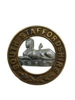 British South Staffordshire Regiment Home Service Helmet Plate Centre