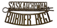 WW2 Canadian Saskatchewan Border Regiment Shoulder Title Insignia Single
