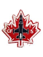 Canadian Forces RCAF CF-5 Colour Crest Patch Vintage