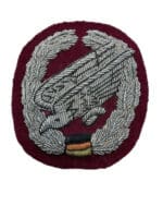 West German Airborne Fallschirmjager Officers Beret Badge Padded