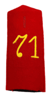 Pre WW1 Imperial German 71st Infantry Dunkelblau Shoulder Board Strap Single Pre WW1 Imperial German 71st Infantry Dunkelblau Shoulder Board Strap Single
